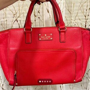 Kate Spade Cherry Red Tote Bag